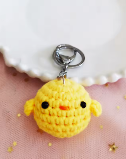 Crochet Keyring - Yellow Chick