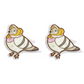Pigeon Folk Stud Earrings