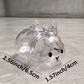 Transparent Bunny Keepsake Keyring