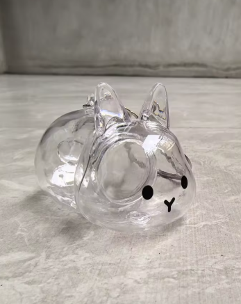 Transparent Bunny Keepsake Keyring
