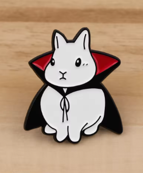 Vampire Bunny Enamel Pin