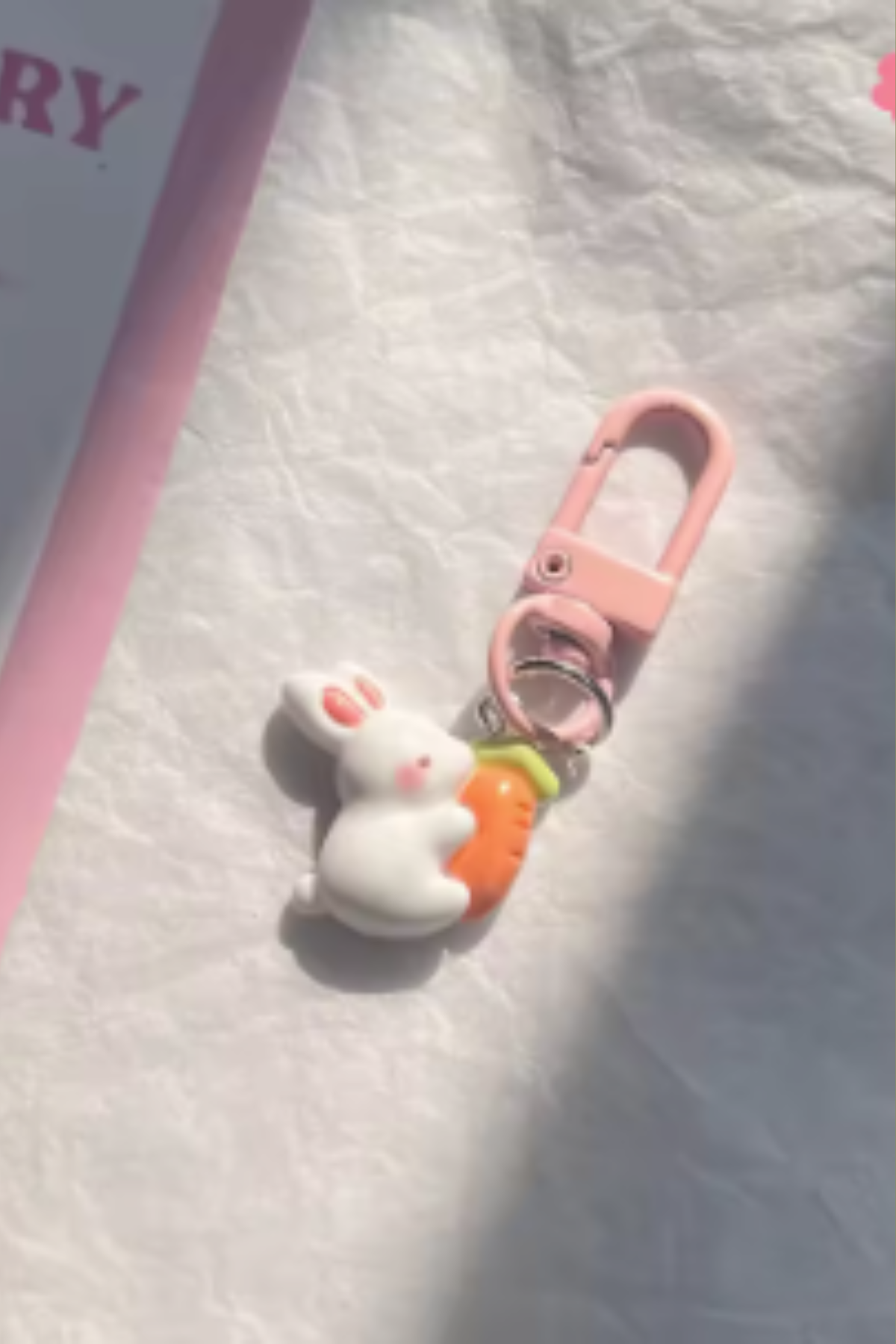 Bunny Keyring - Bunny with Carrot