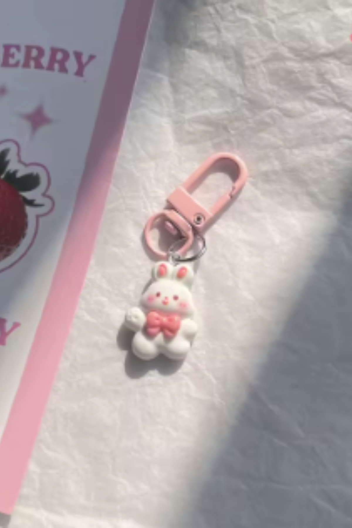 Bunny Keyring - Bunny with Bow Tie