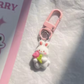 Bunny Keyring - Bunny with Tulip