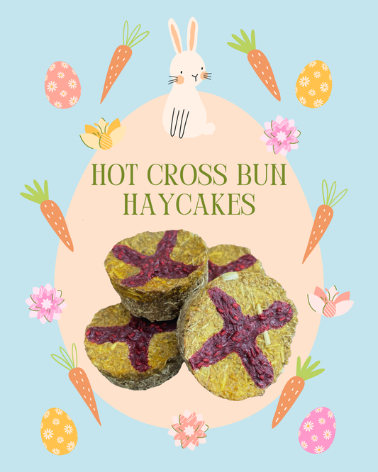 Hot Cross Bun Haycakes - Bunbun's Toy Box