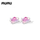 Purple-Pink Bunny-corn Stud Earrings
