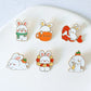 Glasses and Scarf Rabbit Enamel Pin