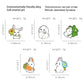 White Bunny Enamel Pin - White Daisy