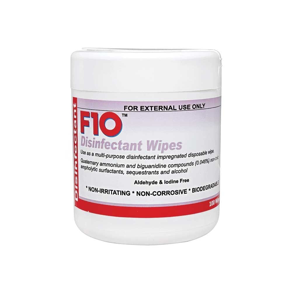 F10 SC Disinfectant Wipes - 100 Pack