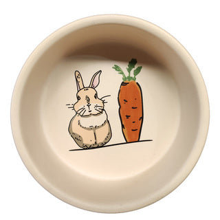 Frost Rabbit & Carrot Ceramic Bowl