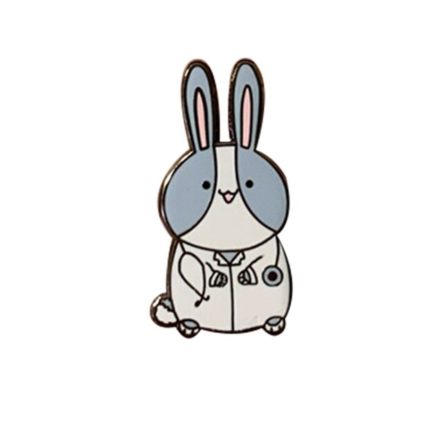 Doctor Rabbit Enamel Pin – The Rabbit Doctors
