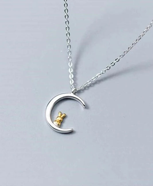 Bunny In The Moon Necklace