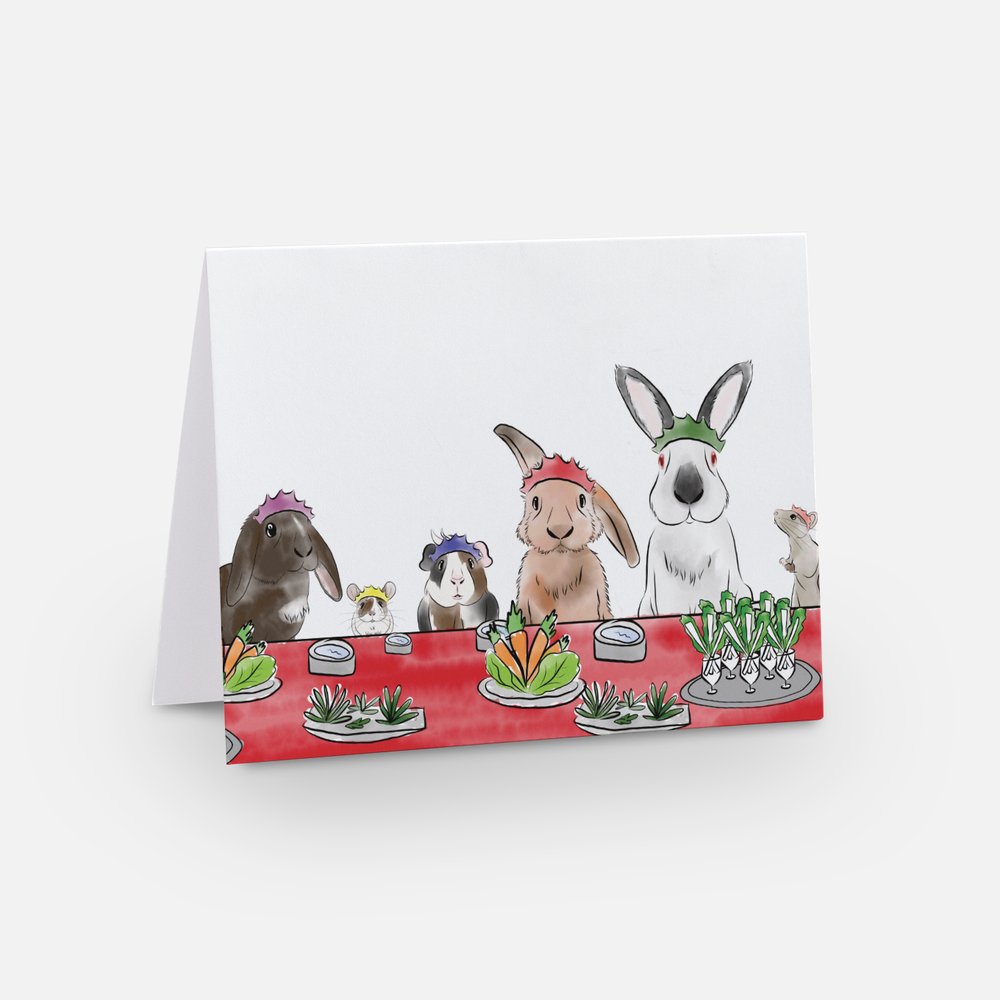 Hopping Holiday Cards - 10 Pack - Festive Season 2025